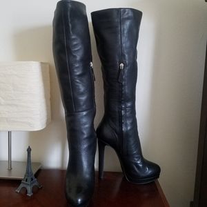 Steve Madden Black Leather Boots